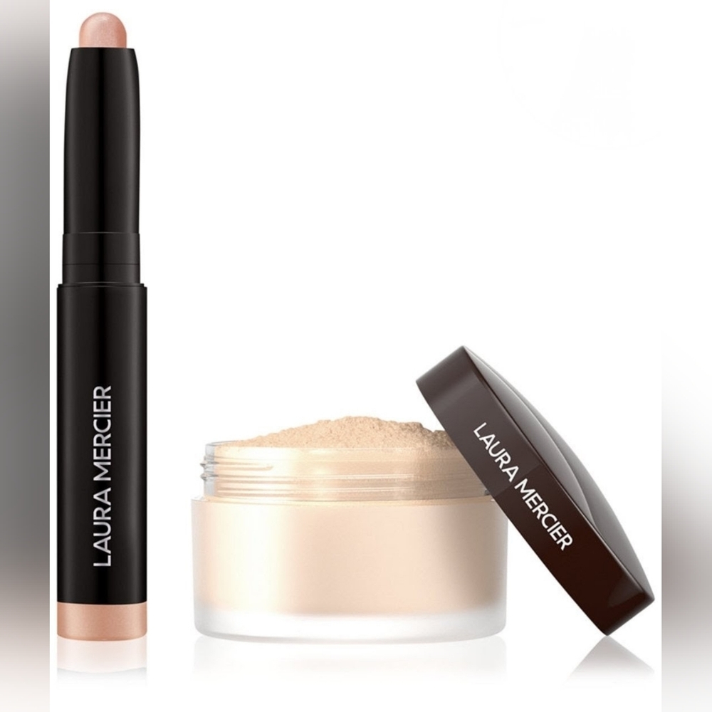 🎁BEST PRODUCT Laura Mercier Translucent Setting Powder and Caviar Eye Stick